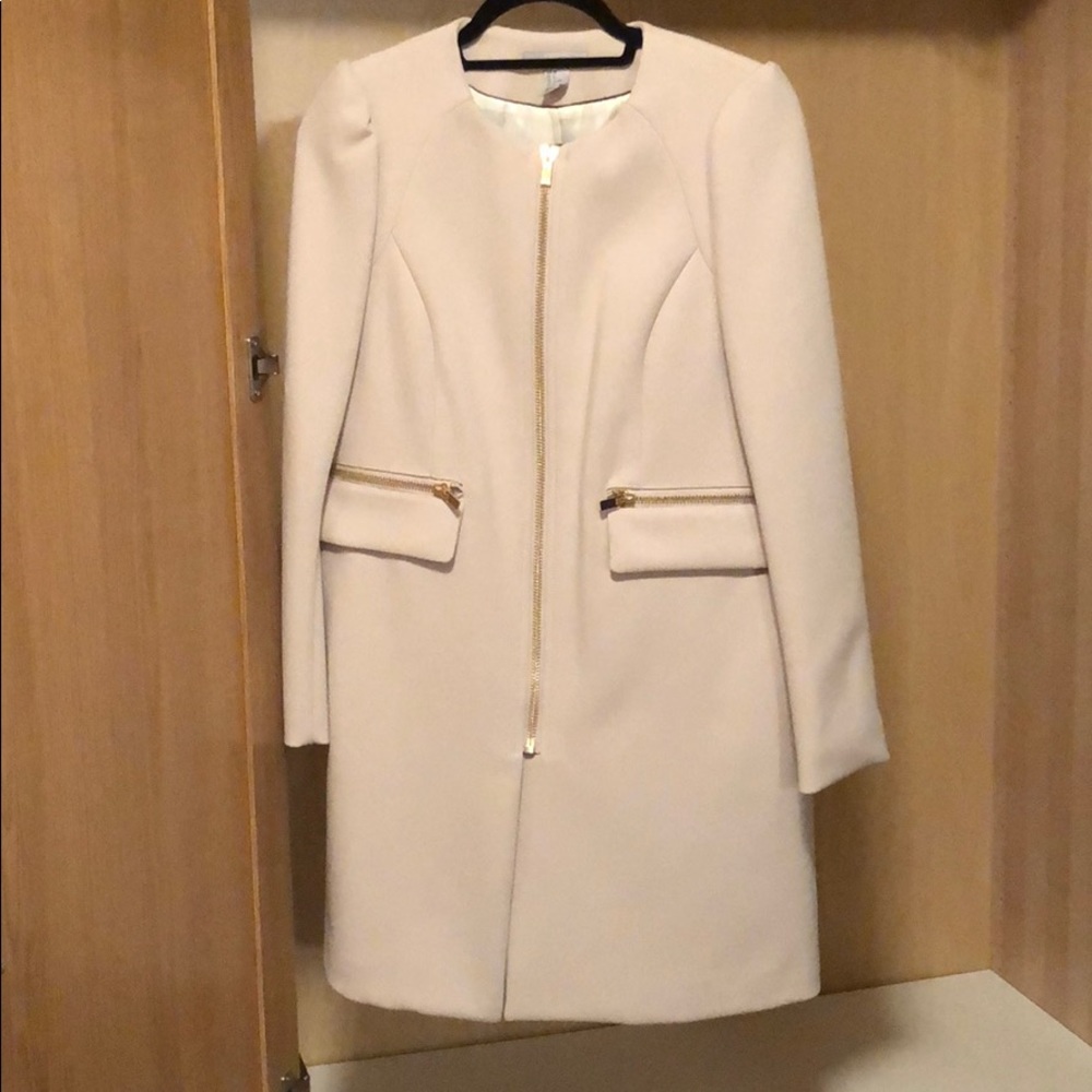 H&M Dress Coat. Pale Pink. Sz 8.